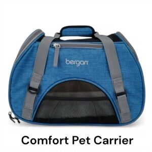 NWT Bergan Comfort Pet Carrier Small Blue Gray Travel Bag